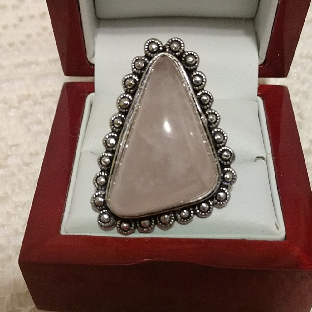 Unique design Quartz Ring size 7. Sale now!!